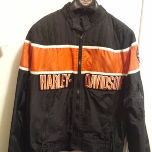 Vintage (late 90's) Harley-Davidson Men's Nylon Racing Jacket Size Large